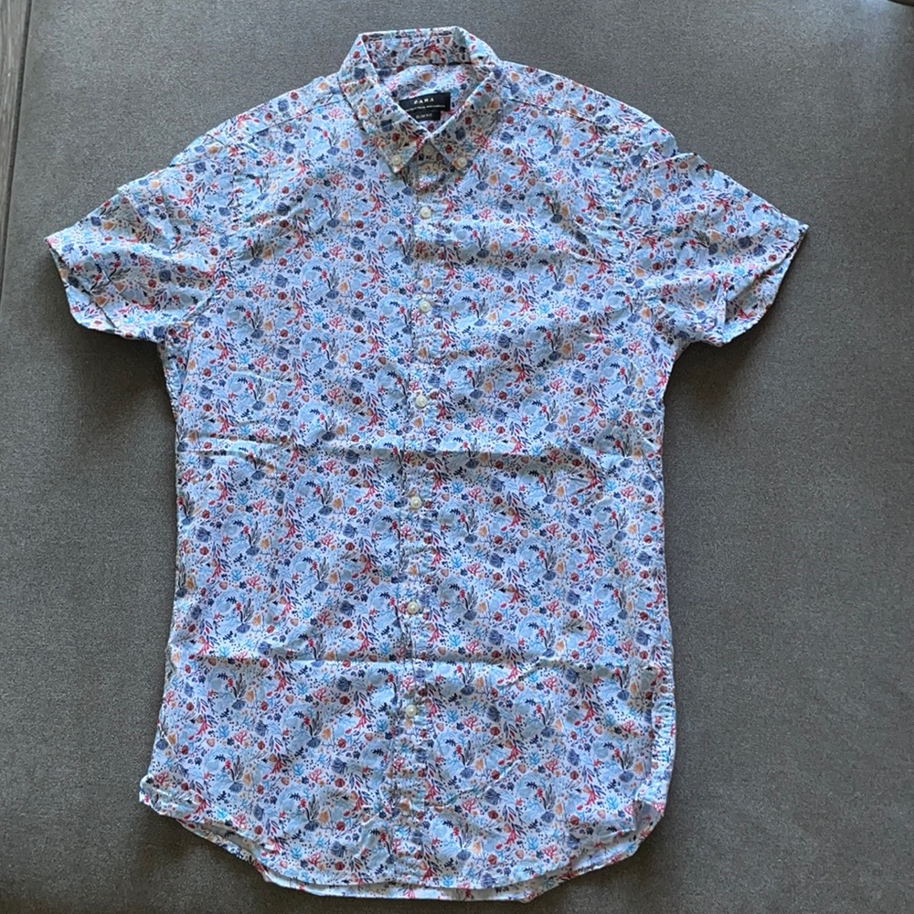 Zara Floral Shirt (Slim Fit)